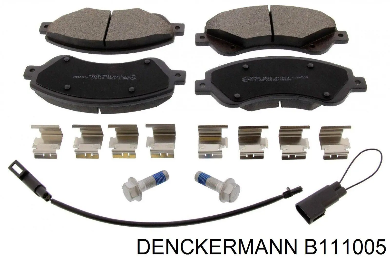 Купить B111005 Denckermann Колодки тормозные