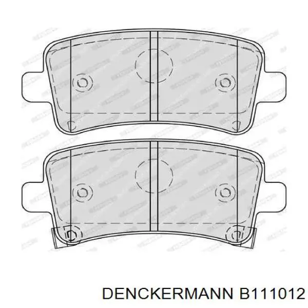 Купить B111012 Denckermann Колодки тормозные задние, дисковые