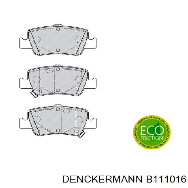 Колодки дисковые  Denckermann B111016 цена, от 20.27 USD
