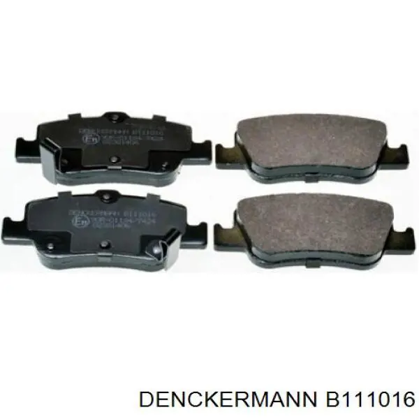 Колодки тормозные задние дисковые DENCKERMANN B111016