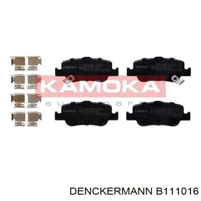 Колодки дисковые  Denckermann B111016 цена, от 20.27 USD