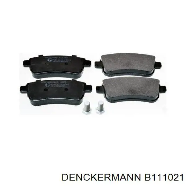 B111021 Denckermann колодки тормозные задние дисковые