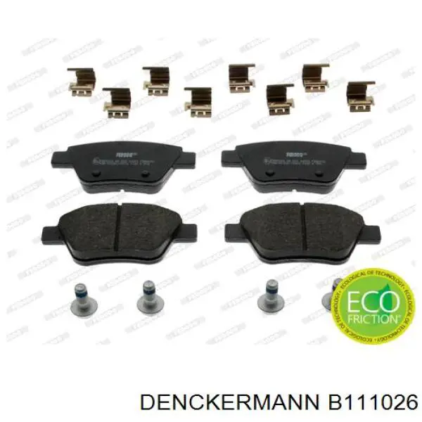 Колодки дисковые  Denckermann B111026 цена, от 15.13 USD