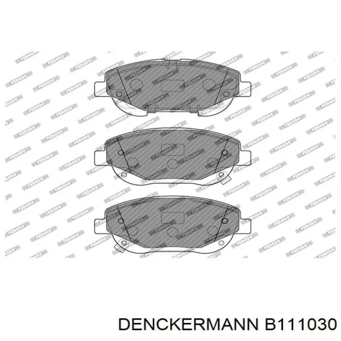 Передние тормозные колодки B111030 Denckermann