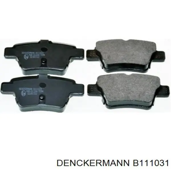 Колодки тормозные задние дисковые DENCKERMANN B111031