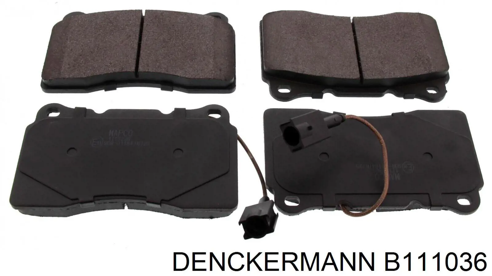 Купить B111036 Denckermann Колодки тормозные