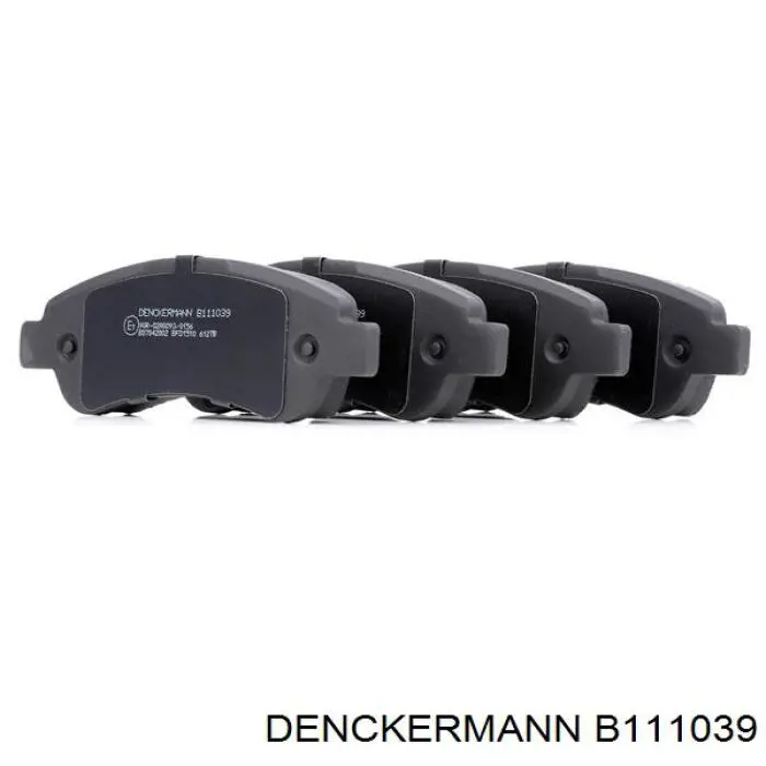 B111039 Denckermann колодки тормозные задние дисковые