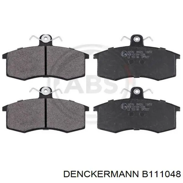 B111048 Denckermann колодки тормозные передние дисковые
