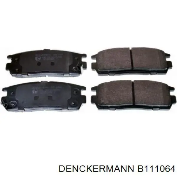 Колодки тормозные задние дисковые DENCKERMANN B111064