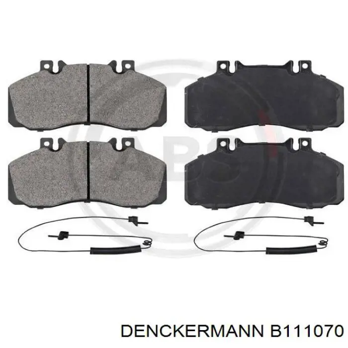 Купить B111070 Denckermann Колодки тормозные задние, дисковые