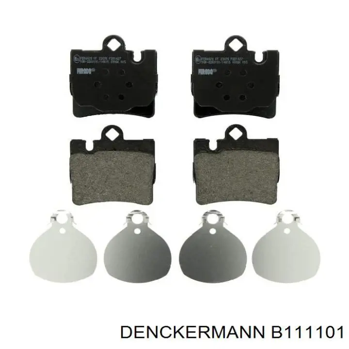 Купить B111101 Denckermann Колодки тормозные задние, дисковые