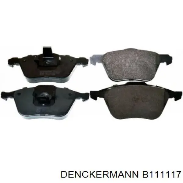 B111117 Denckermann колодки тормозные передние дисковые