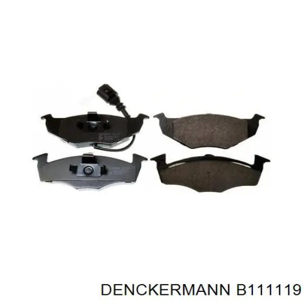 B111119 Denckermann колодки тормозные передние дисковые