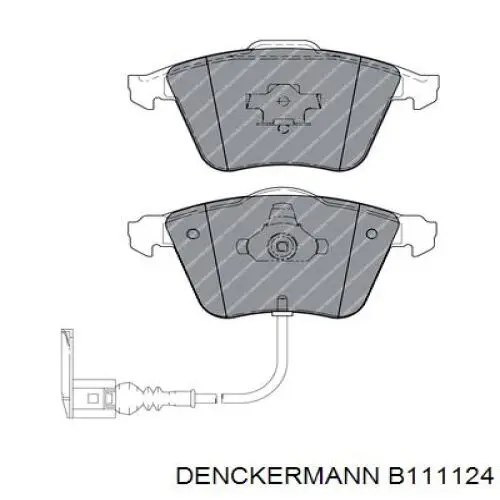 Купить B111124 Denckermann Колодки тормозные