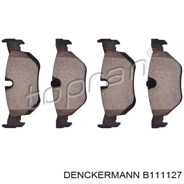 Купить B111127 Denckermann Колодки тормозные задние, дисковые