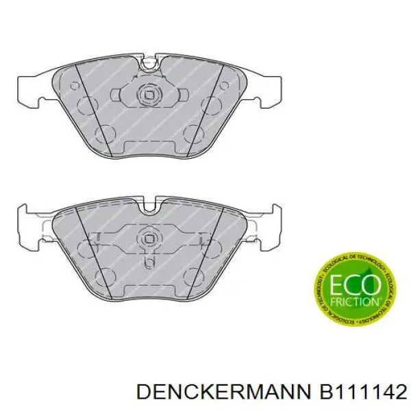 Купить B111142 Denckermann Колодки тормозные