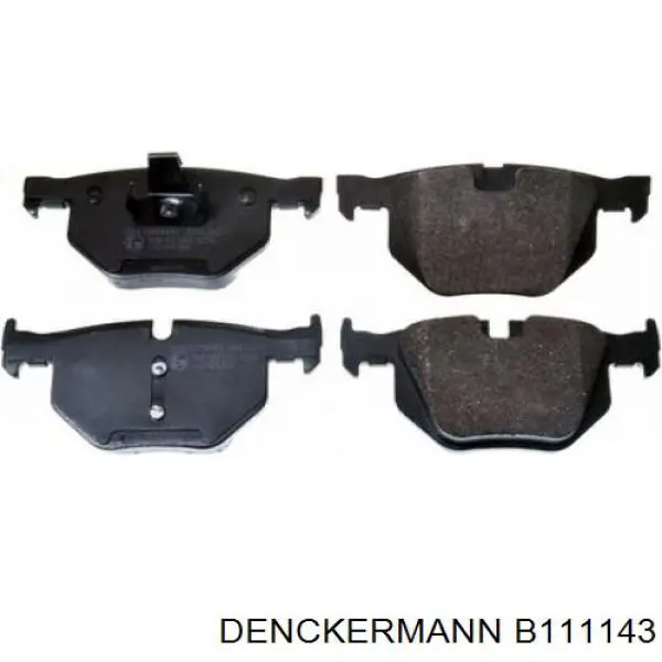 B111143 Denckermann колодки тормозные задние дисковые