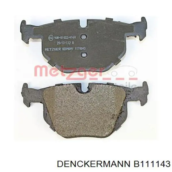 Купить B111143 Denckermann Колодки тормозные задние, дисковые