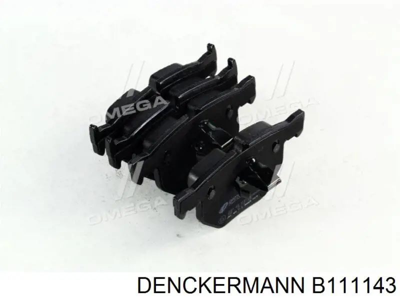 Задние тормозные колодки B111143 Denckermann