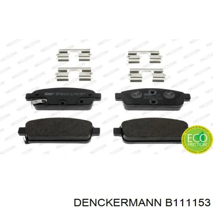 Колодки дисковые  Denckermann B111153 цена, от 14.94 USD