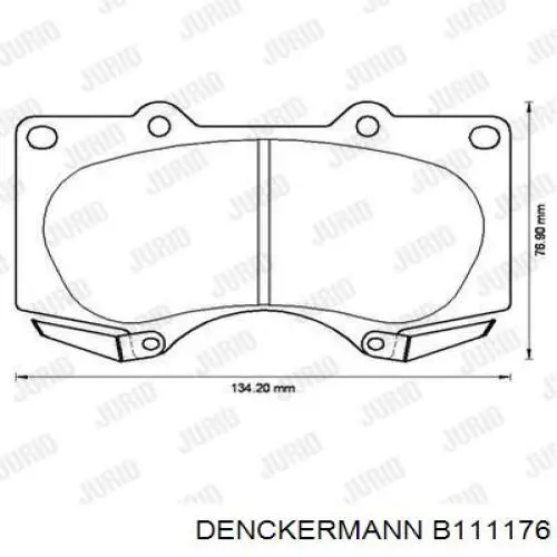 Колодки Denckermann B111176 цена, от 31.01 USD