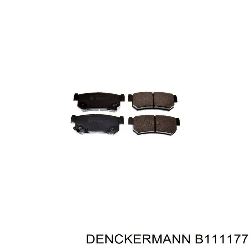 B111177 Denckermann колодки тормозные задние дисковые
