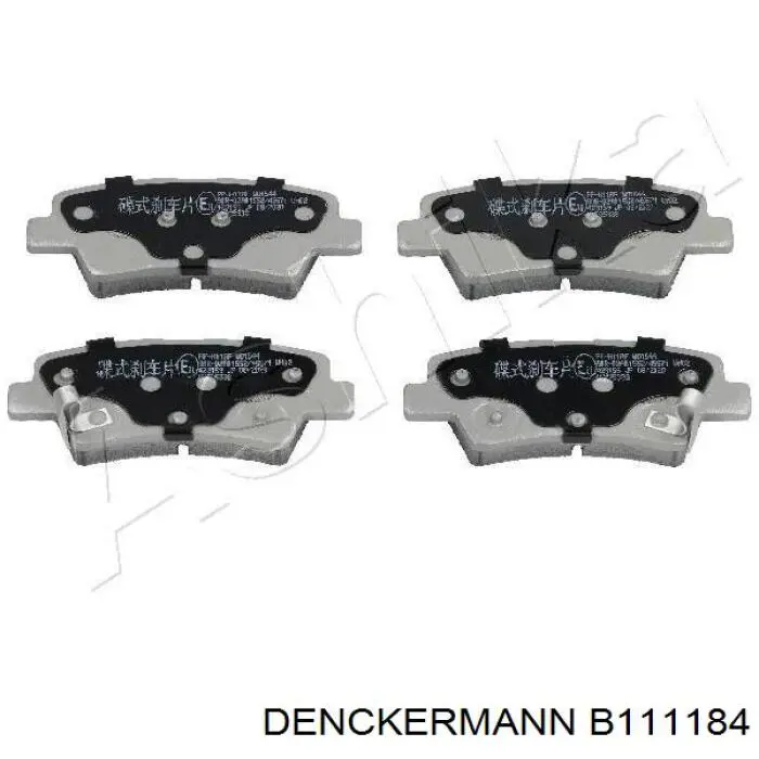 Купить B111184 Denckermann Колодки тормозные задние, дисковые