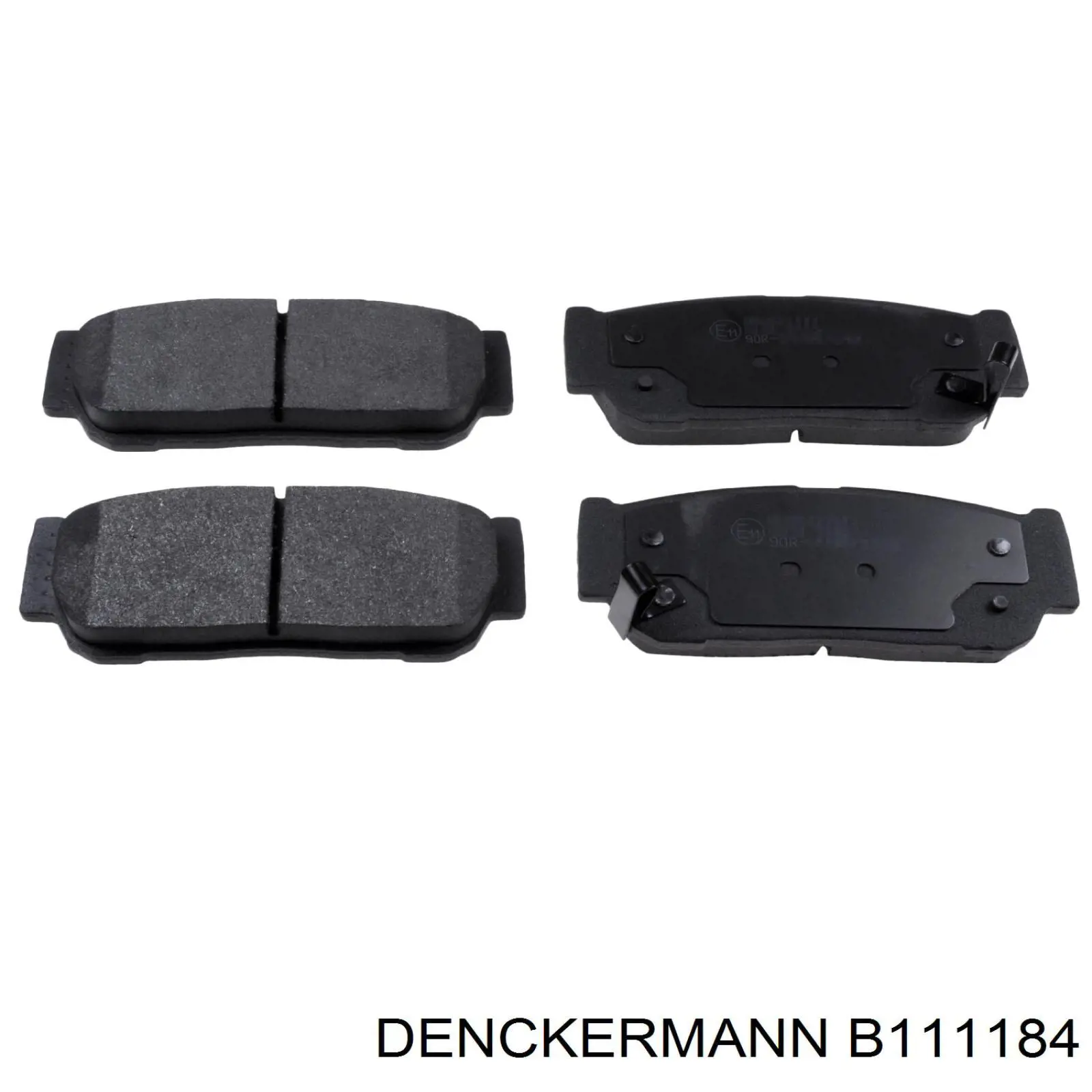 B111184 Denckermann колодки тормозные задние дисковые