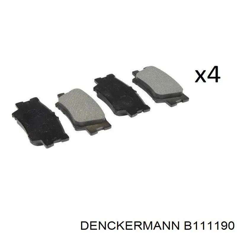 Колодки дисковые  Denckermann B111190 цена, от 25.42 USD