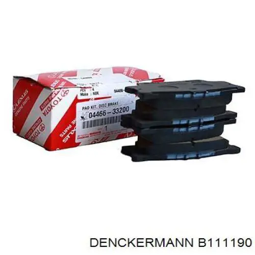 Задние дисковые колодки Denckermann B111190
