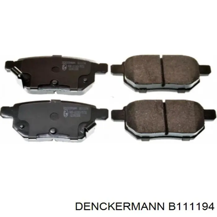 B111194 Denckermann Колодки тормозные дисковые комплект