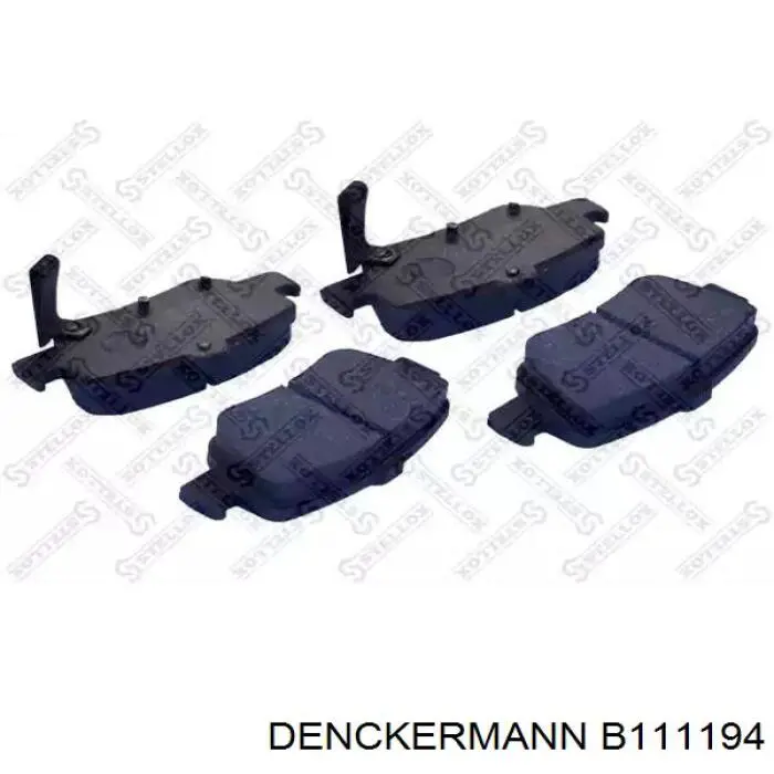 Купить B111194 Denckermann Колодки тормозные задние, дисковые
