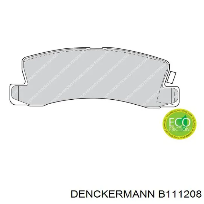 Колодки дисковые  Denckermann B111208 цена, от 15.78 USD