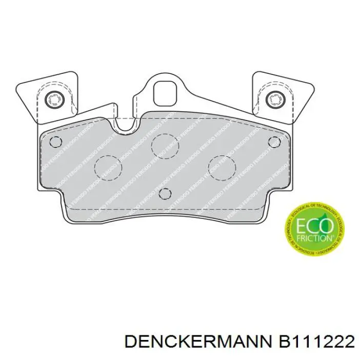 Колодки дисковые  Denckermann B111222 цена, от 27.68 USD
