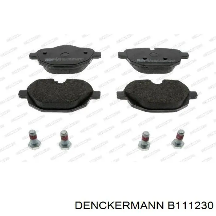 Купить B111230 Denckermann Колодки тормозные задние, дисковые
