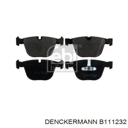 Купить B111232 Denckermann Колодки тормозные задние, дисковые