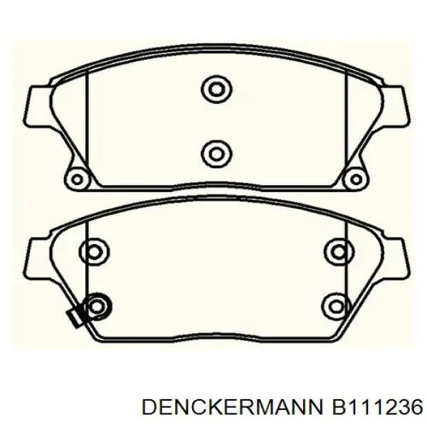 Купить B111236 Denckermann Колодки тормозные