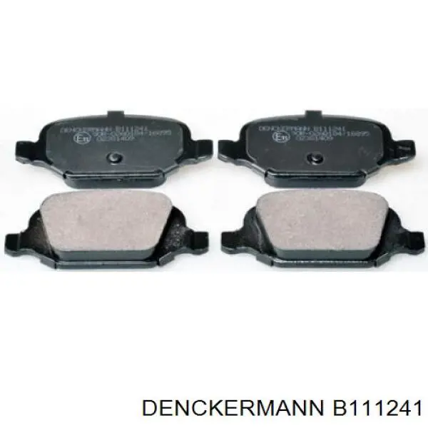 B111241 Denckermann колодки тормозные задние дисковые
