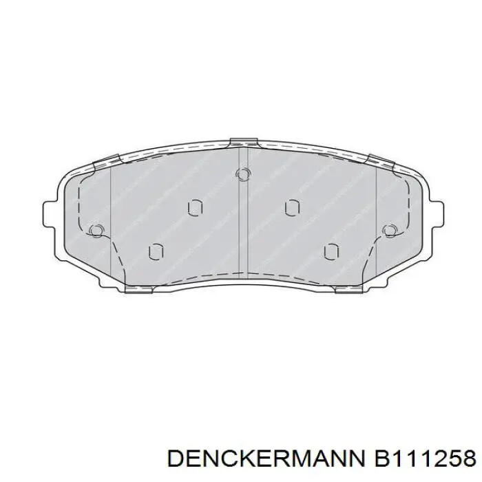 Купить B111258 Denckermann Колодки тормозные