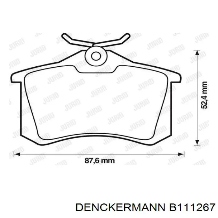 Колодки Denckermann B111267 цена, от 29.22 USD