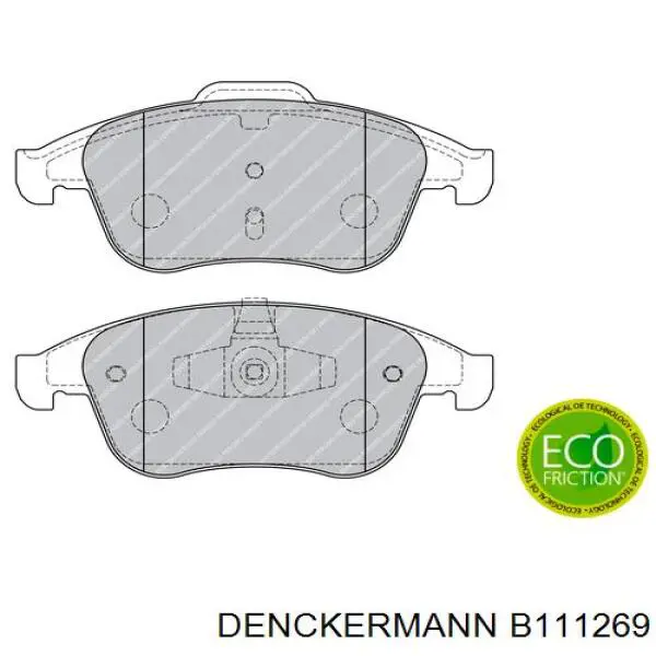 Купить B111269 Denckermann Колодки тормозные
