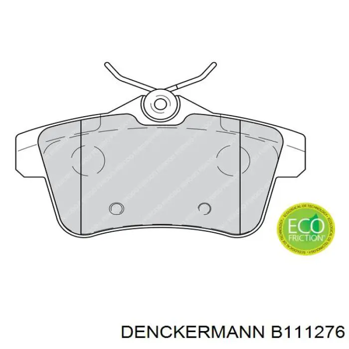 Купить B111276 Denckermann Колодки тормозные задние, дисковые
