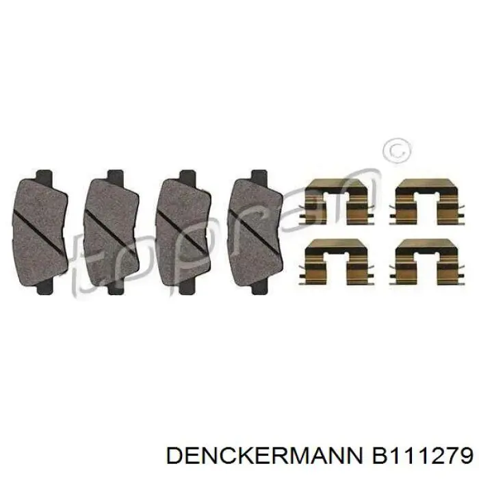 Задние дисковые колодки Denckermann B111279