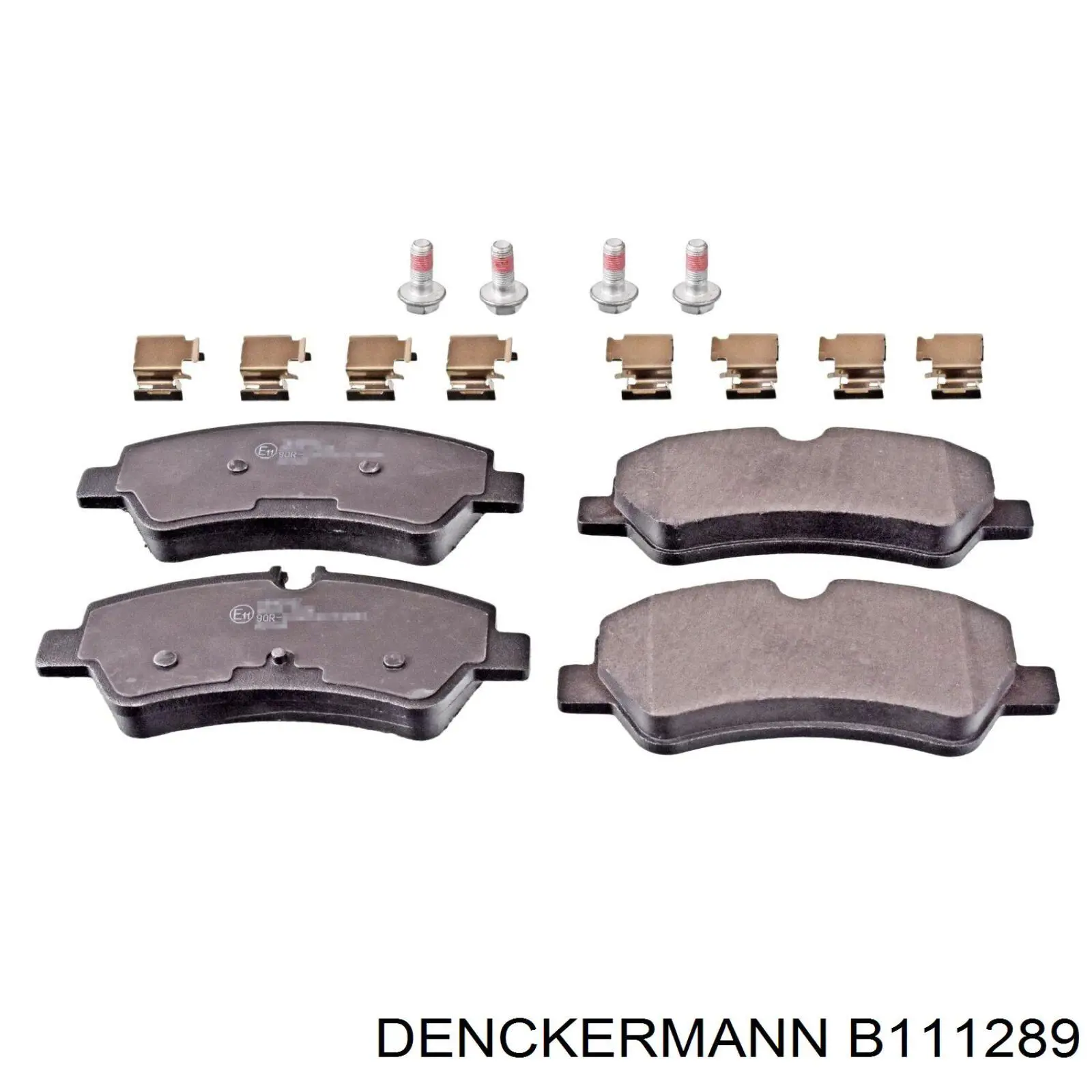 B111289 Denckermann колодки тормозные задние дисковые