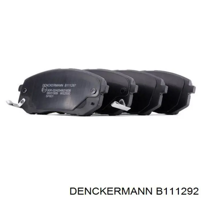 B111292 Denckermann колодки тормозные передние дисковые