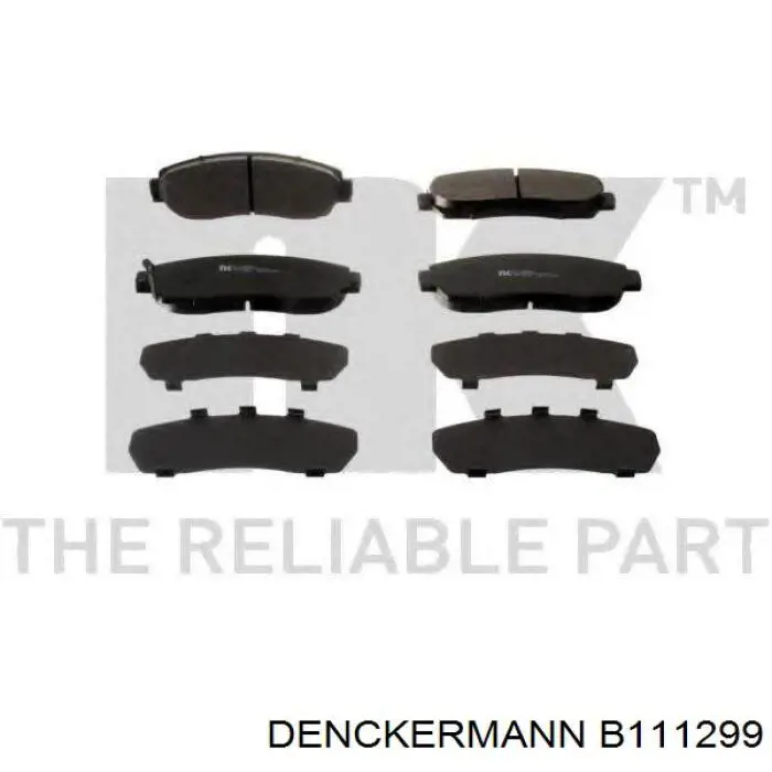 Колодки Denckermann B111299 цена, от 28.43 USD