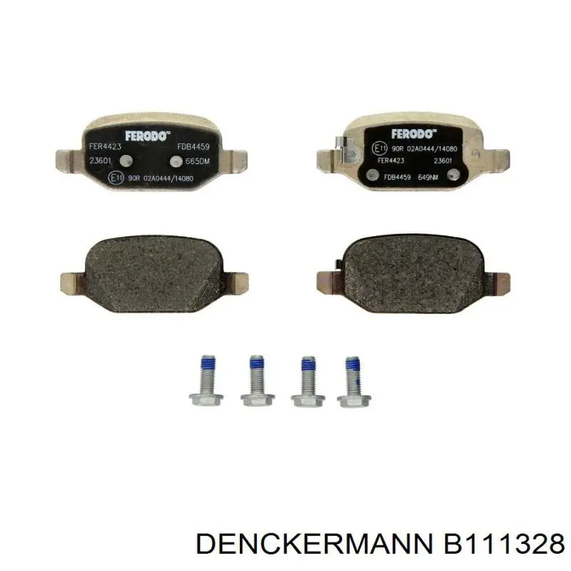 Колодки дисковые  Denckermann B111328 цена, от 26.65 USD