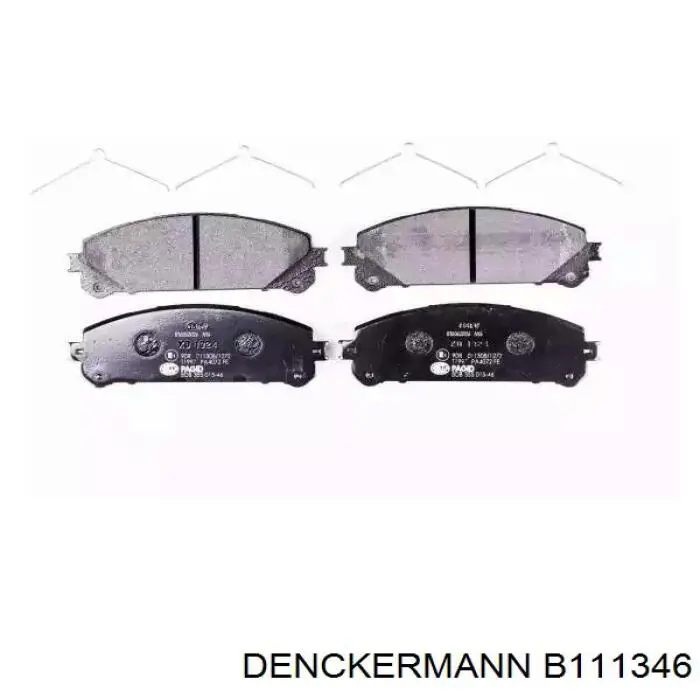 Купить B111346 Denckermann Колодки тормозные