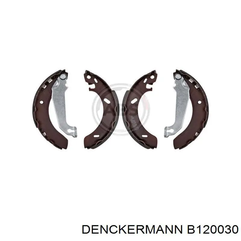 B120030 Denckermann колодки тормозные задние барабанные