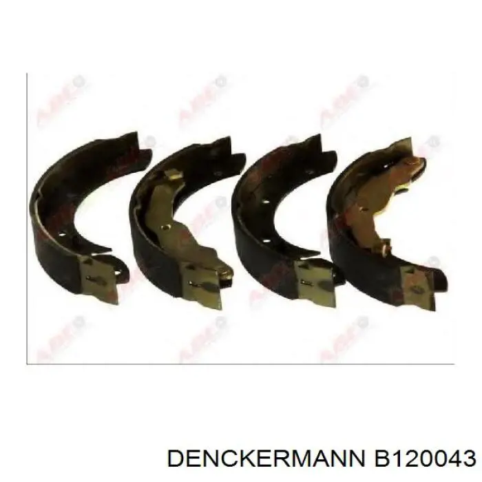 Купить B120043 Denckermann Задние барабанные тормозные колодки